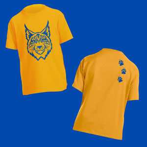 Lynx With Paw Prints-Yellow *DISCOUNT*