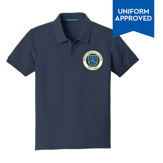 Boys Crest Polo-Youth Size